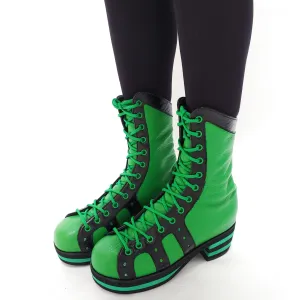 Green & Black Retro Hi-Tops