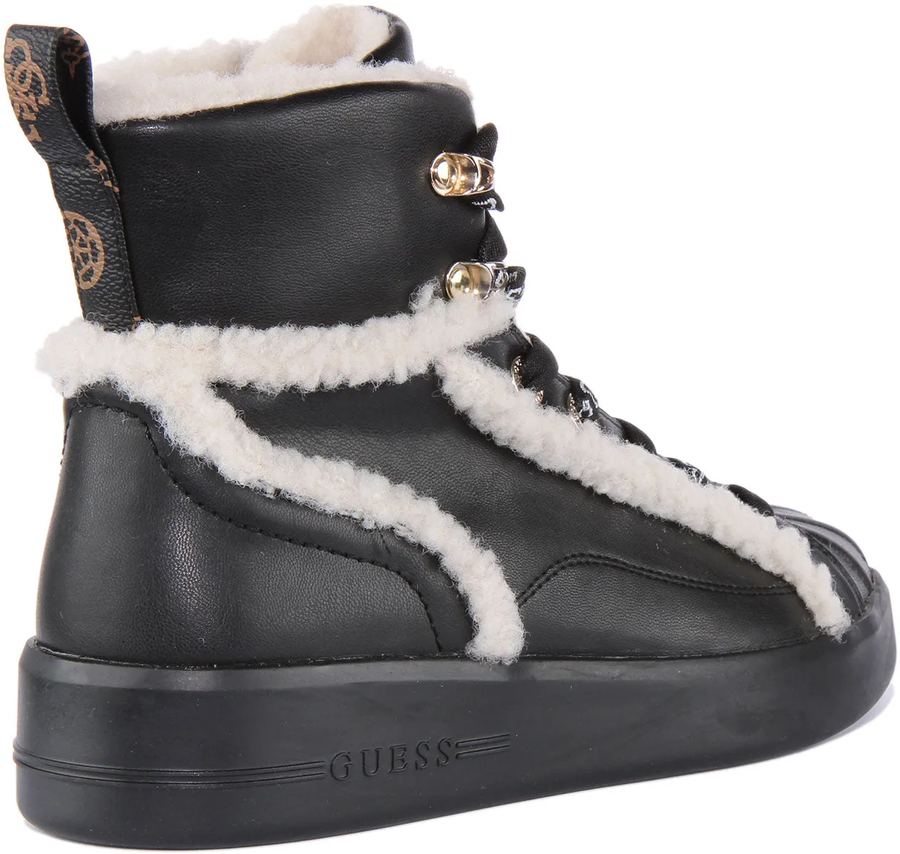 Guess Ramsi High Top In Black For Women