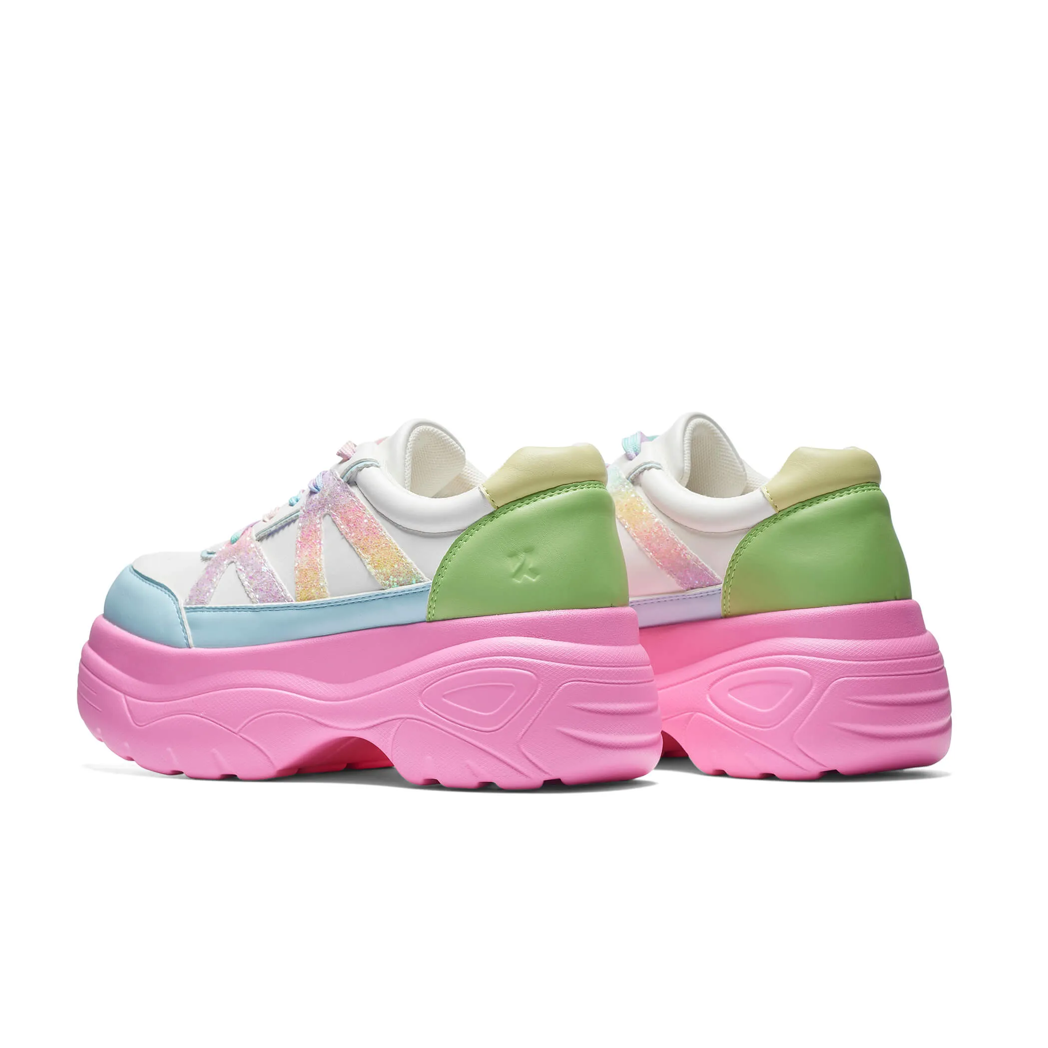 Gummy Glow Worm Chunky Trainers - Multi