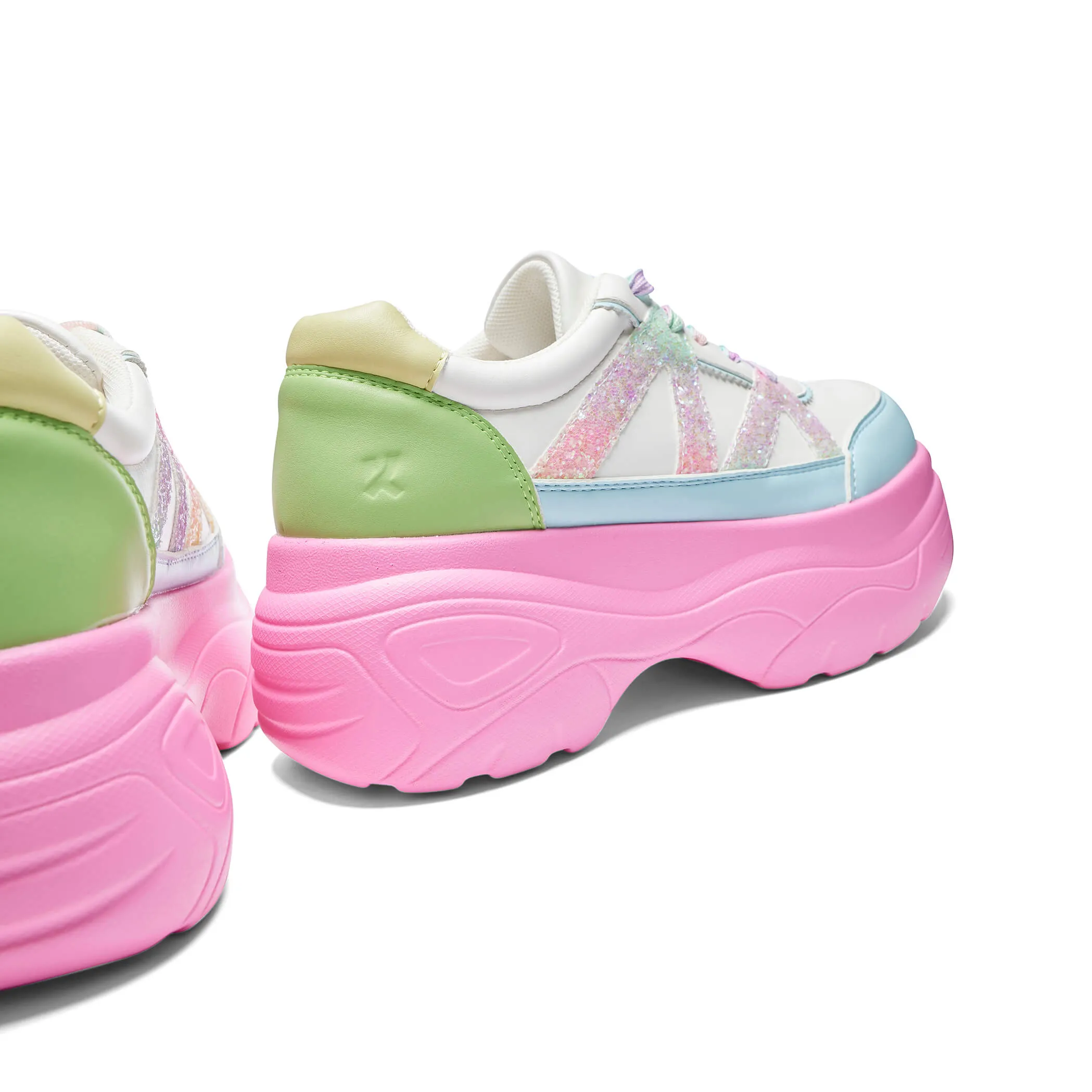 Gummy Glow Worm Chunky Trainers - Multi