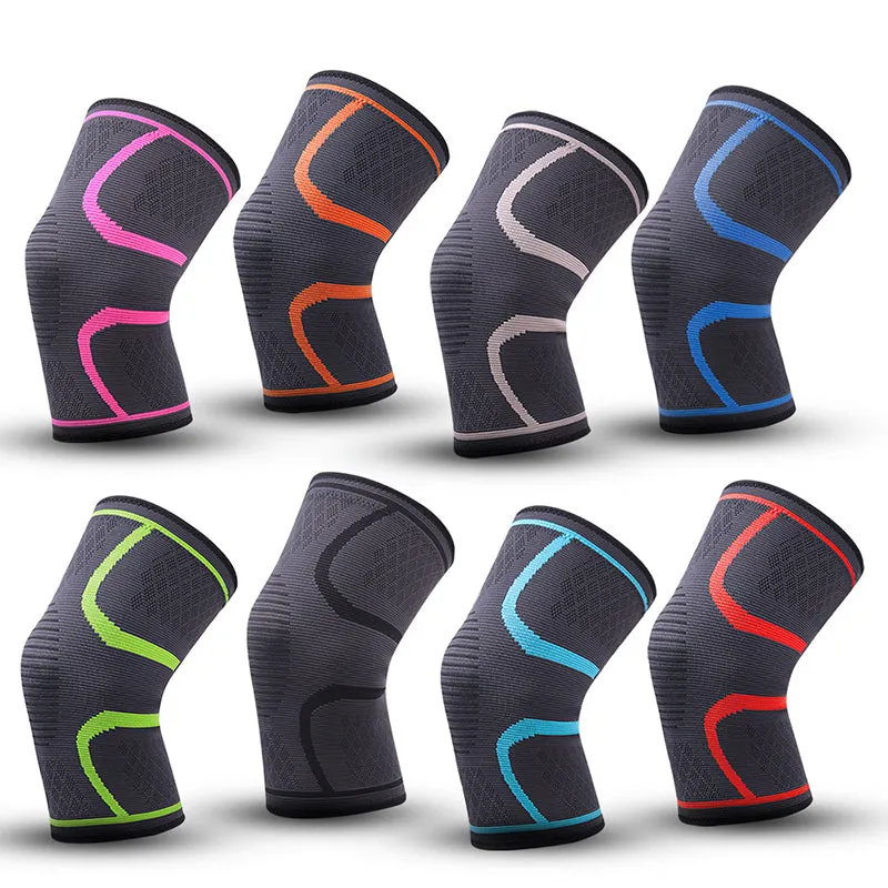 Gym Knee Pads Sports Safety Fitness Kneepad Elastic Knee Brace Support Gear Patella Running Basketball Volleyball Tennis