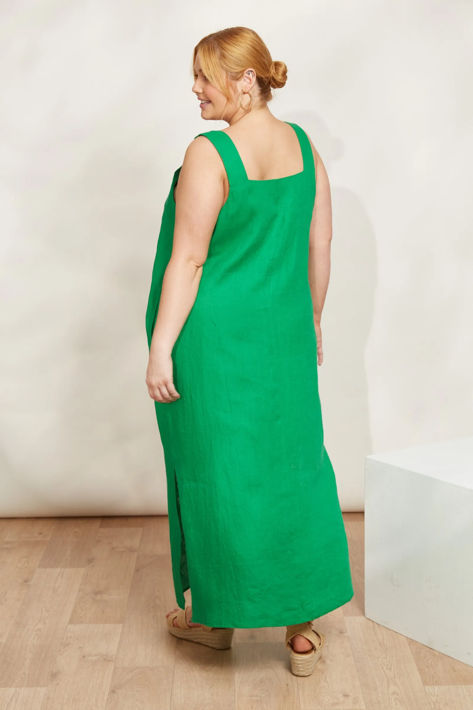 Halcyon Tank Dress - Emerald