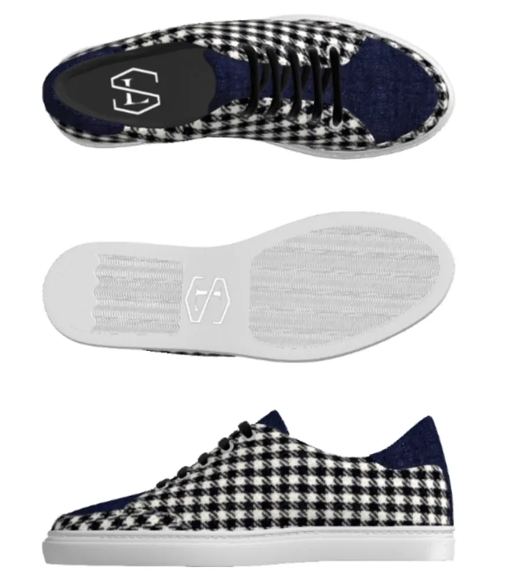 Houndstooth Jeans Custom Tennis