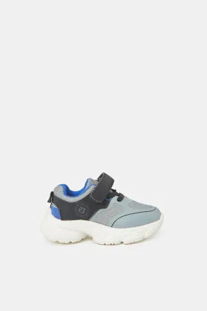 Infant Boys Grey Mesh Trainer