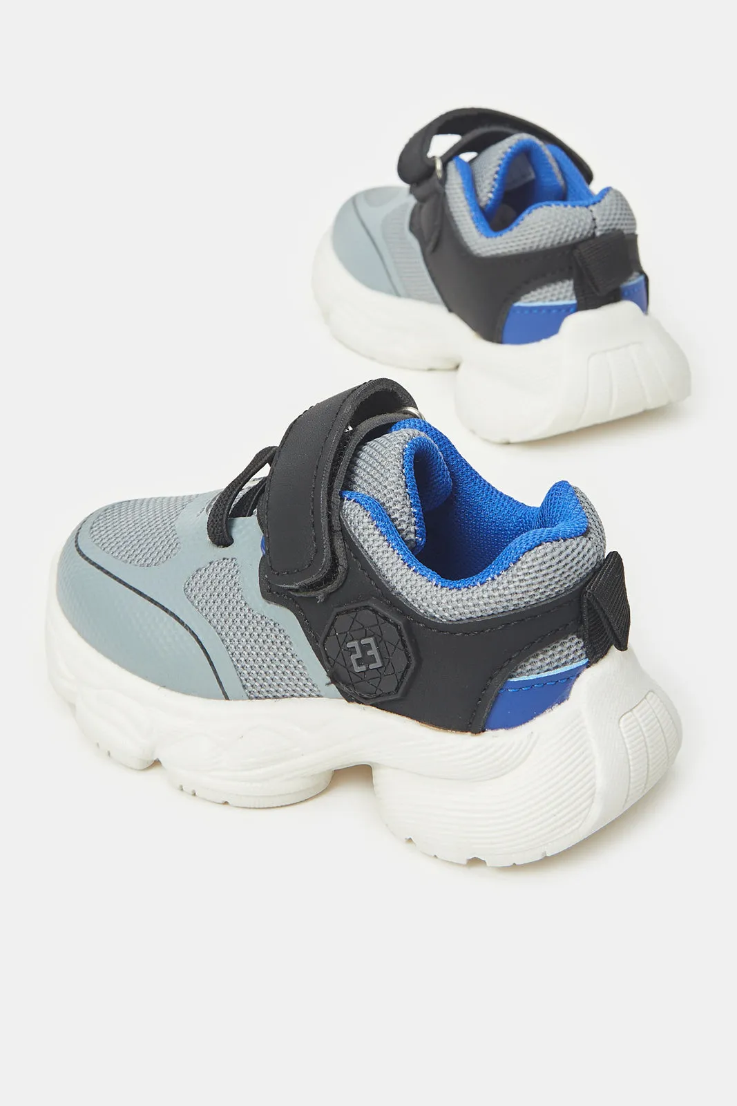 Infant Boys Grey Mesh Trainer