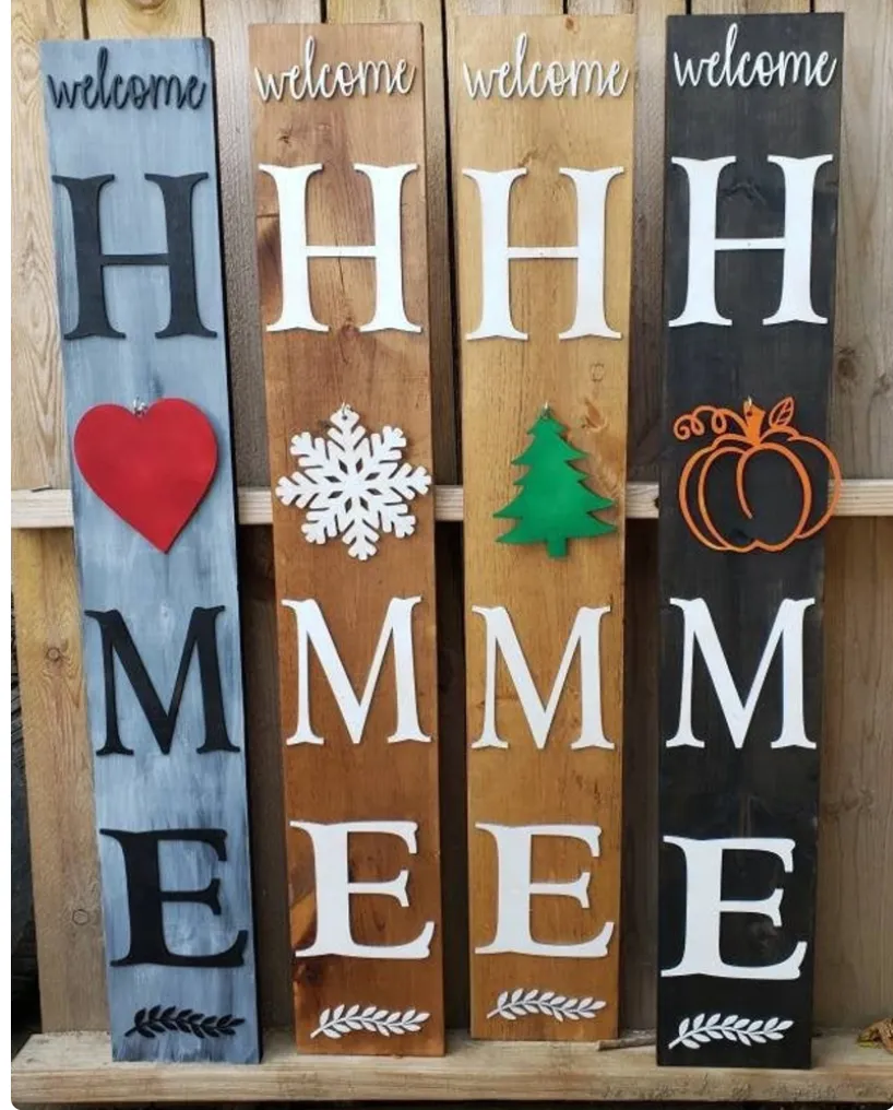 Interchangeable Porch Signs