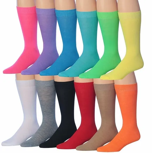 James Fiallo 12-Pair Funny Faces Crew Socks