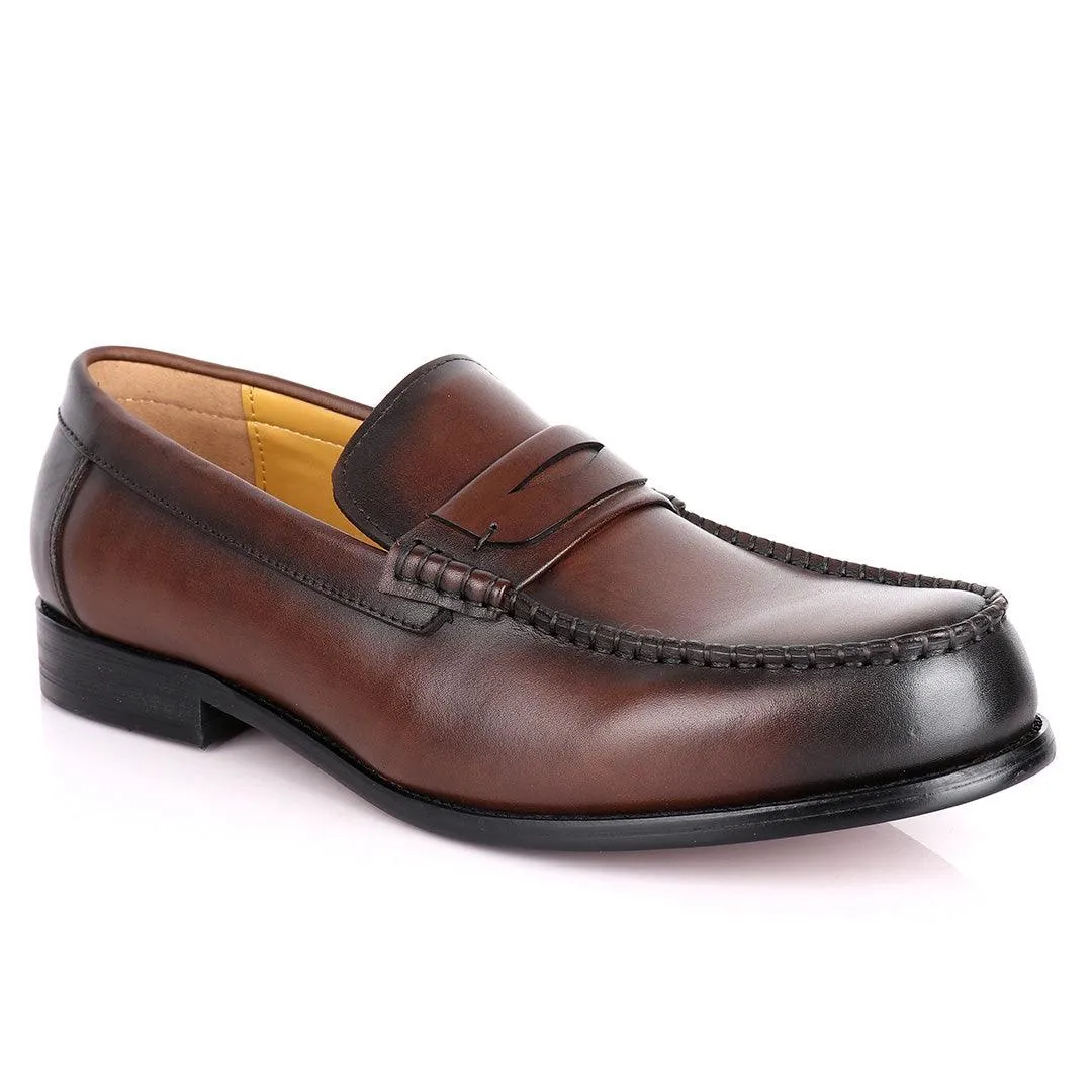 J.M Weston Plain Leather Designed Men's shoe