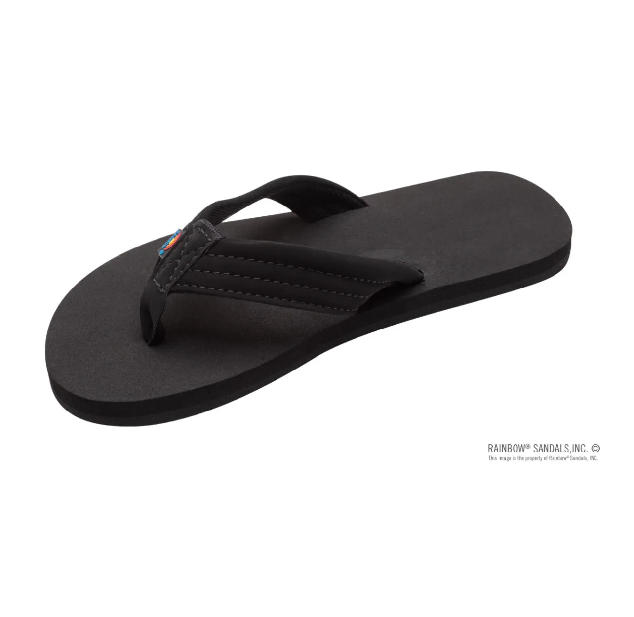 KIDS THE GROMBOW BLACK - Soft Rubber Top Sole with 1" Strap and Pin line