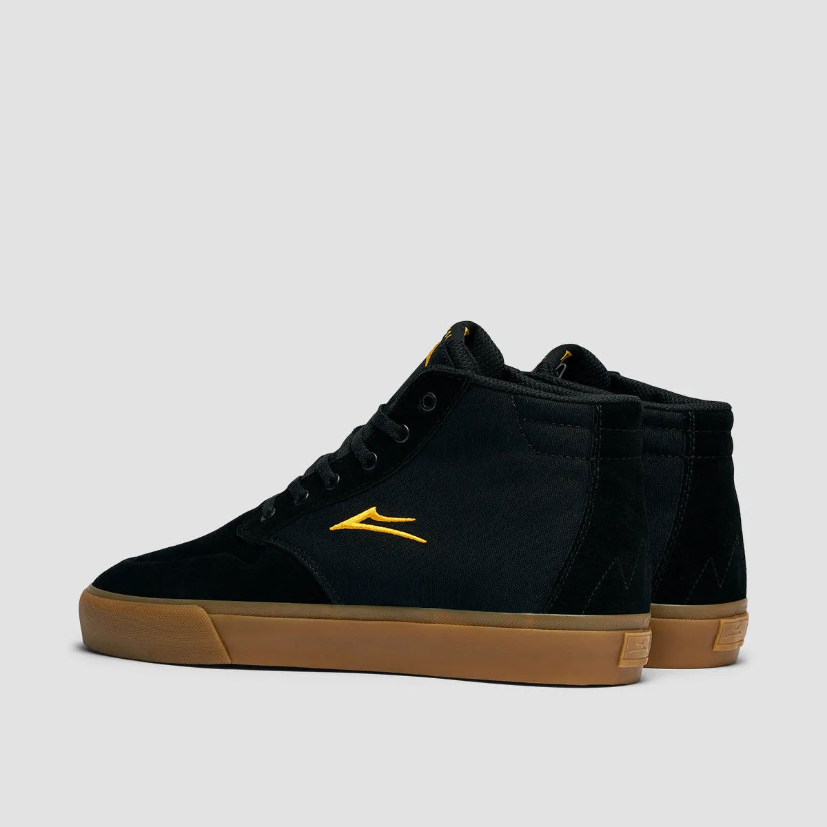 Lakai Riley 3 High Shoes - Black/Gum Suede