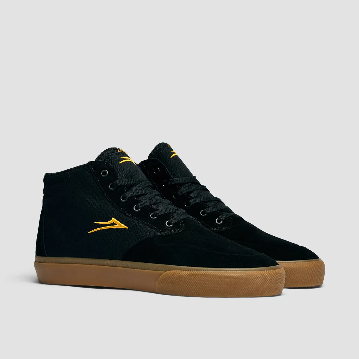 Lakai Riley 3 High Shoes - Black/Gum Suede