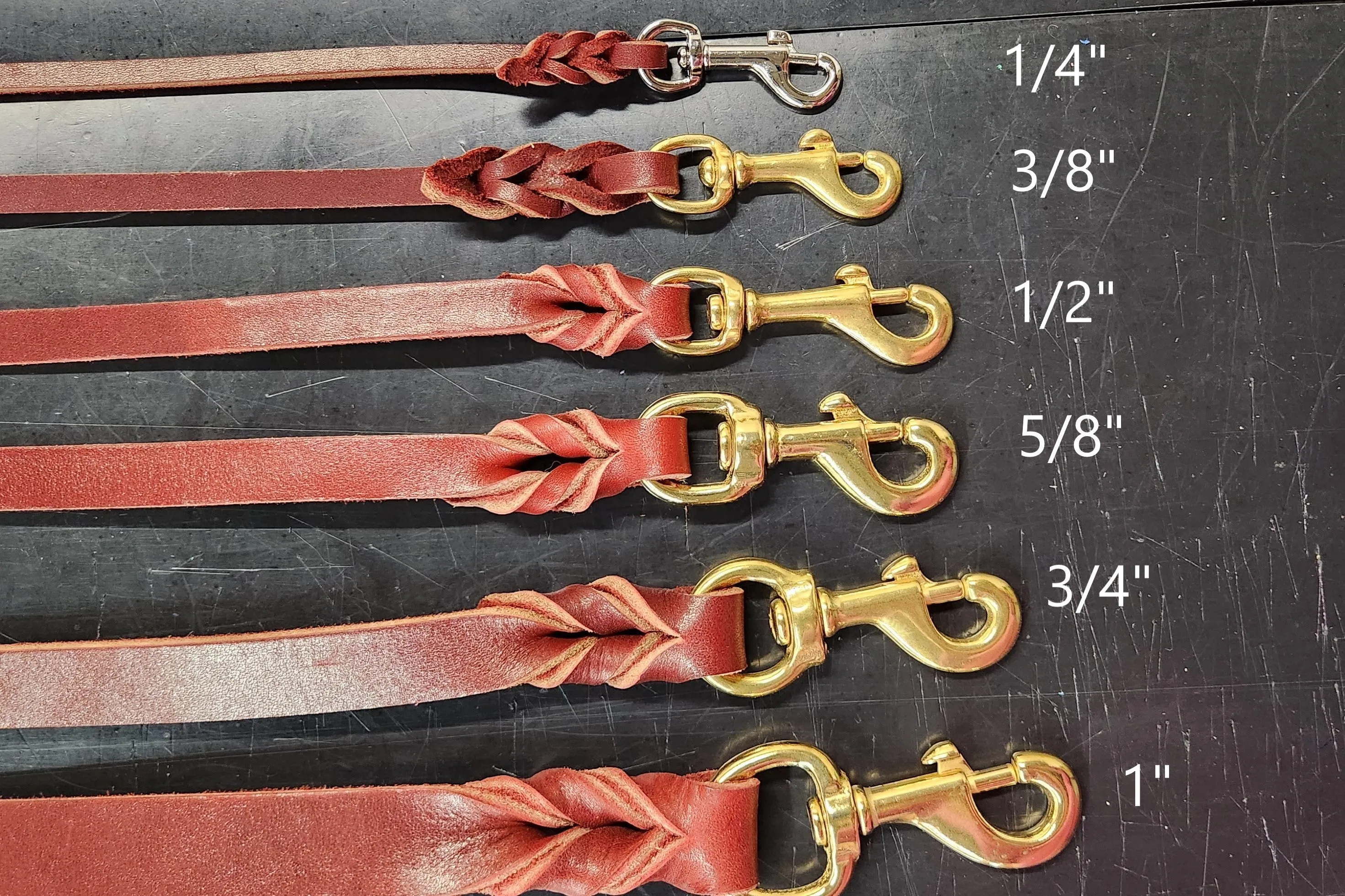 Latigo Leather Leashes 8'