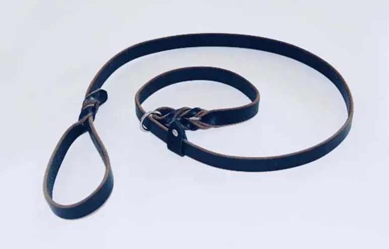 Leather 6' Slip Leash with Keeper