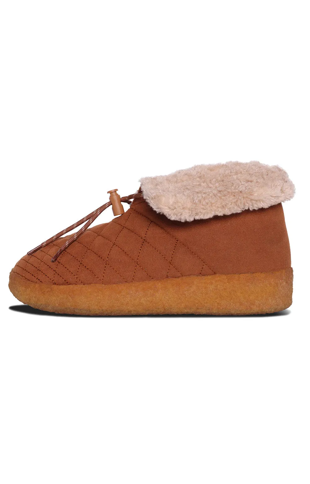 Malibu Little Dume Hi-Top Slipper Boots - Walnut/Beige/Tan