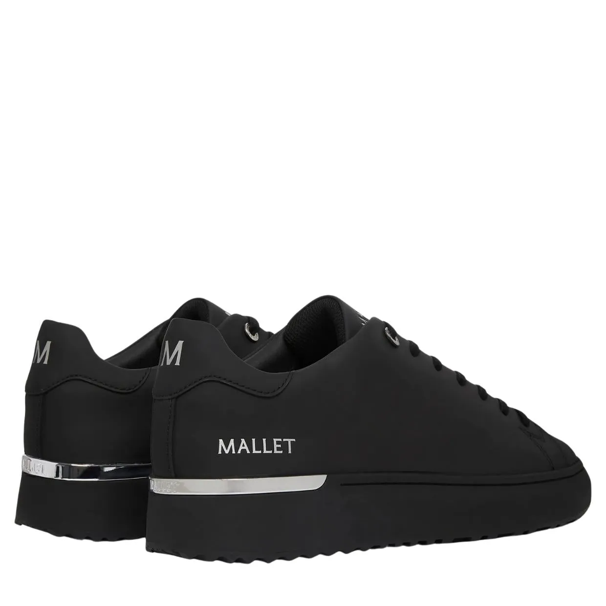 Mallet London GRFTR Lite Triple Black Sliver Trainers