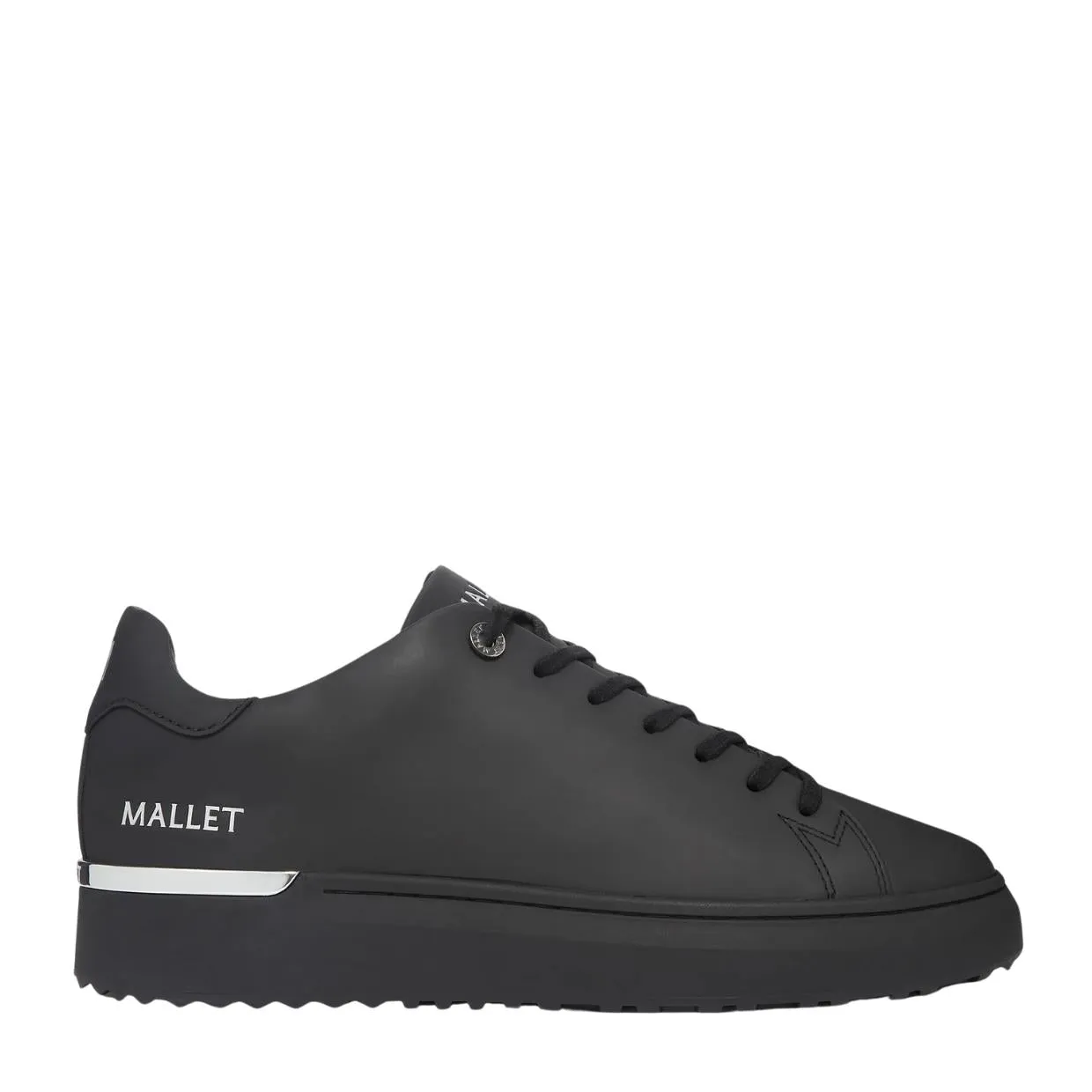 Mallet London GRFTR Lite Triple Black Sliver Trainers