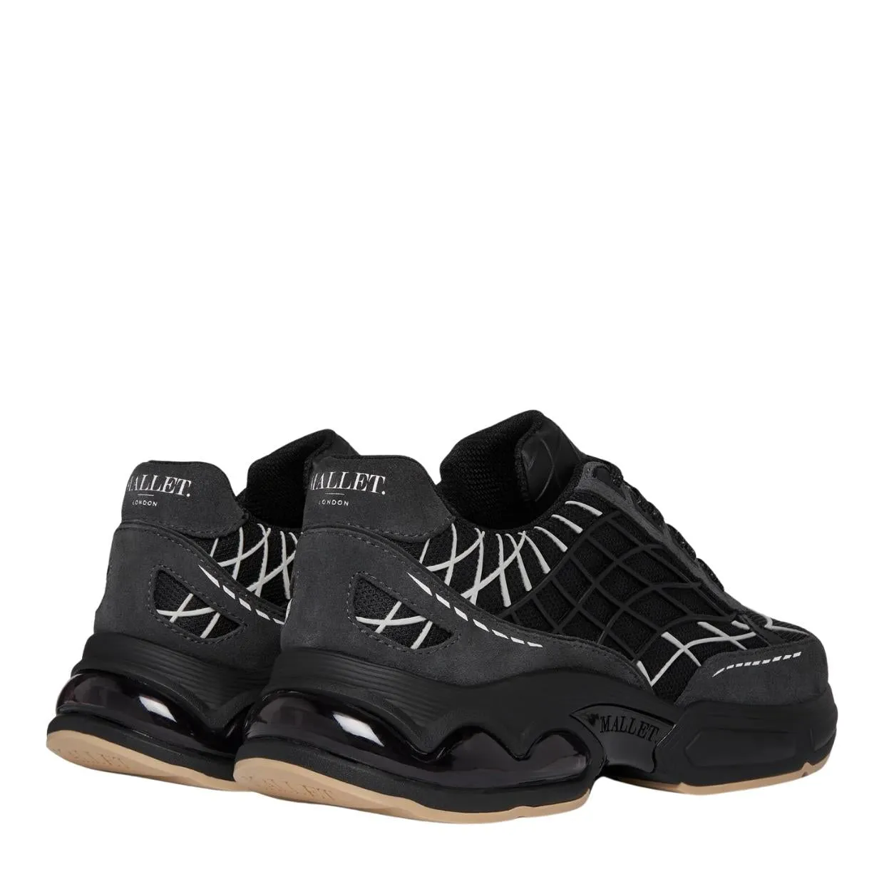 Mallet London Neptune Lightspeed Black Trainers