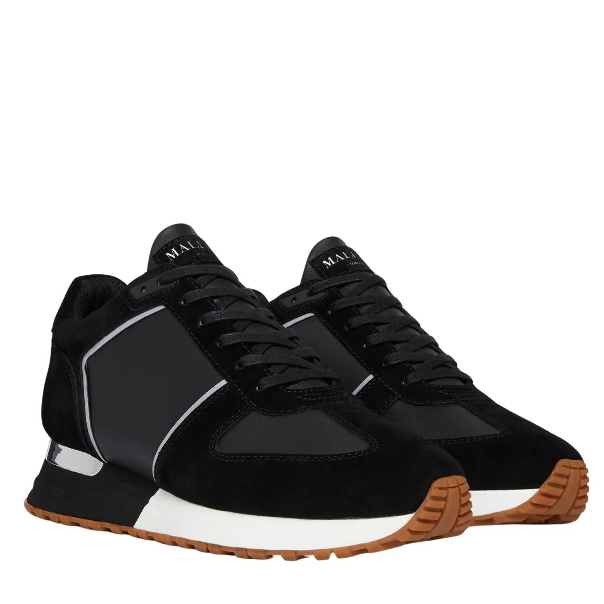 Mallet London New North Black Suede Trainers