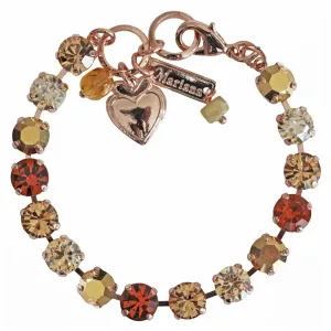 Mariana "Caramel" Rose Gold Plated Must-Have Everyday Crystal Tennis Bracelet, 4252 137rg