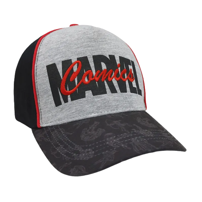 Marvel Comics 1276 Black Grey Cap