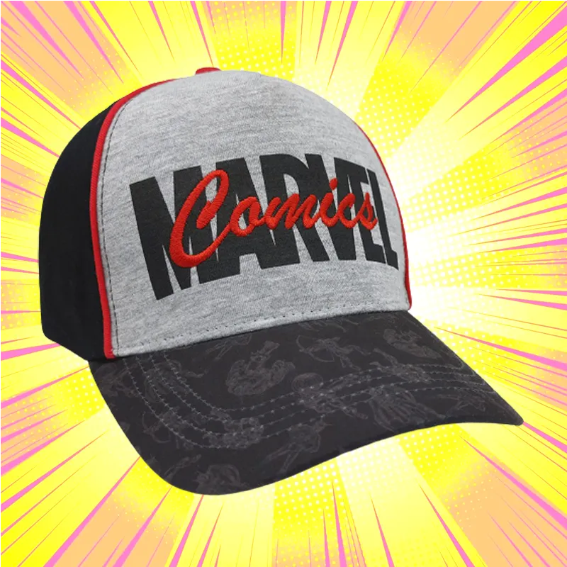 Marvel Comics 1276 Black Grey Cap