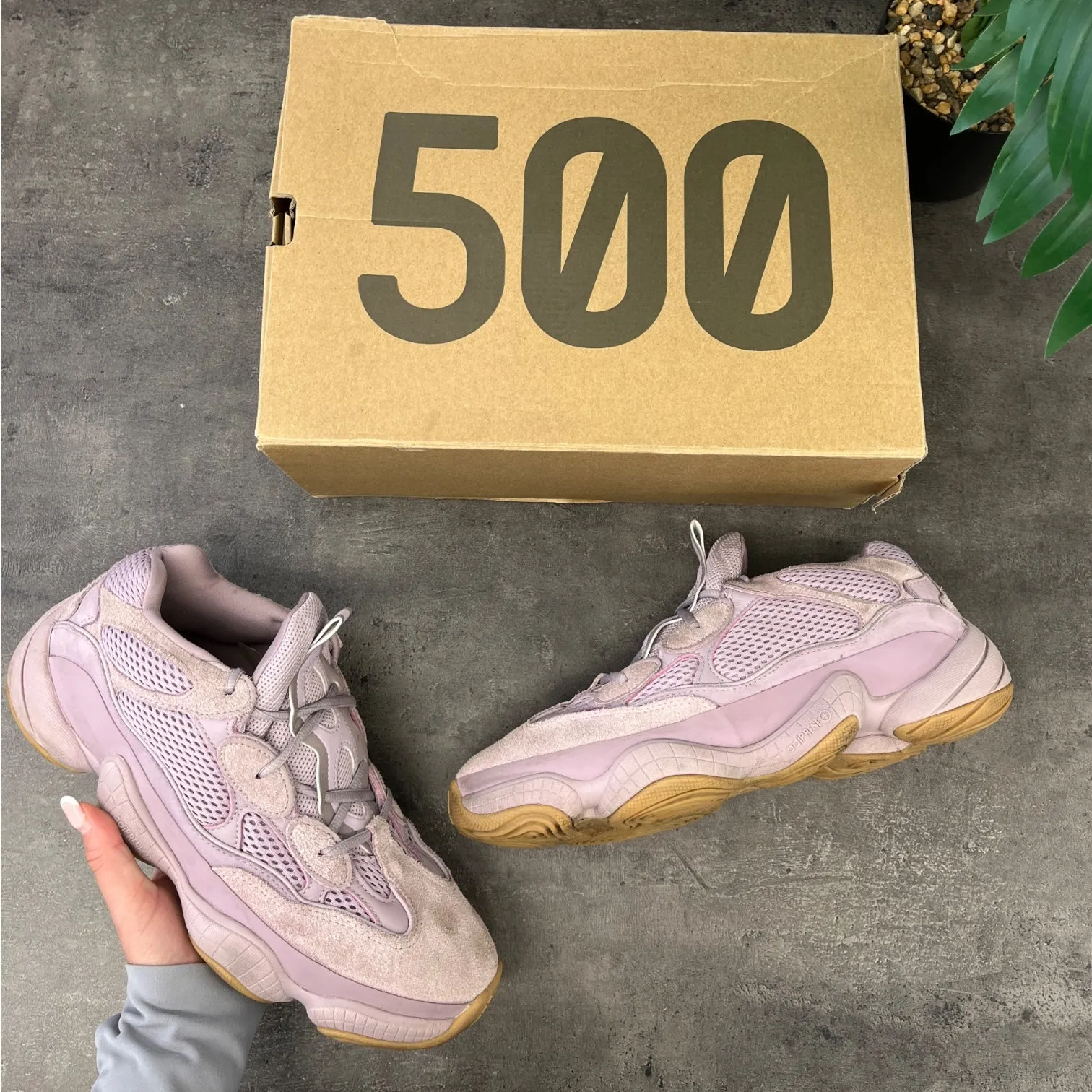 Men's 500 Low Trainers Purple Size EU 44.5 / UK 10.5