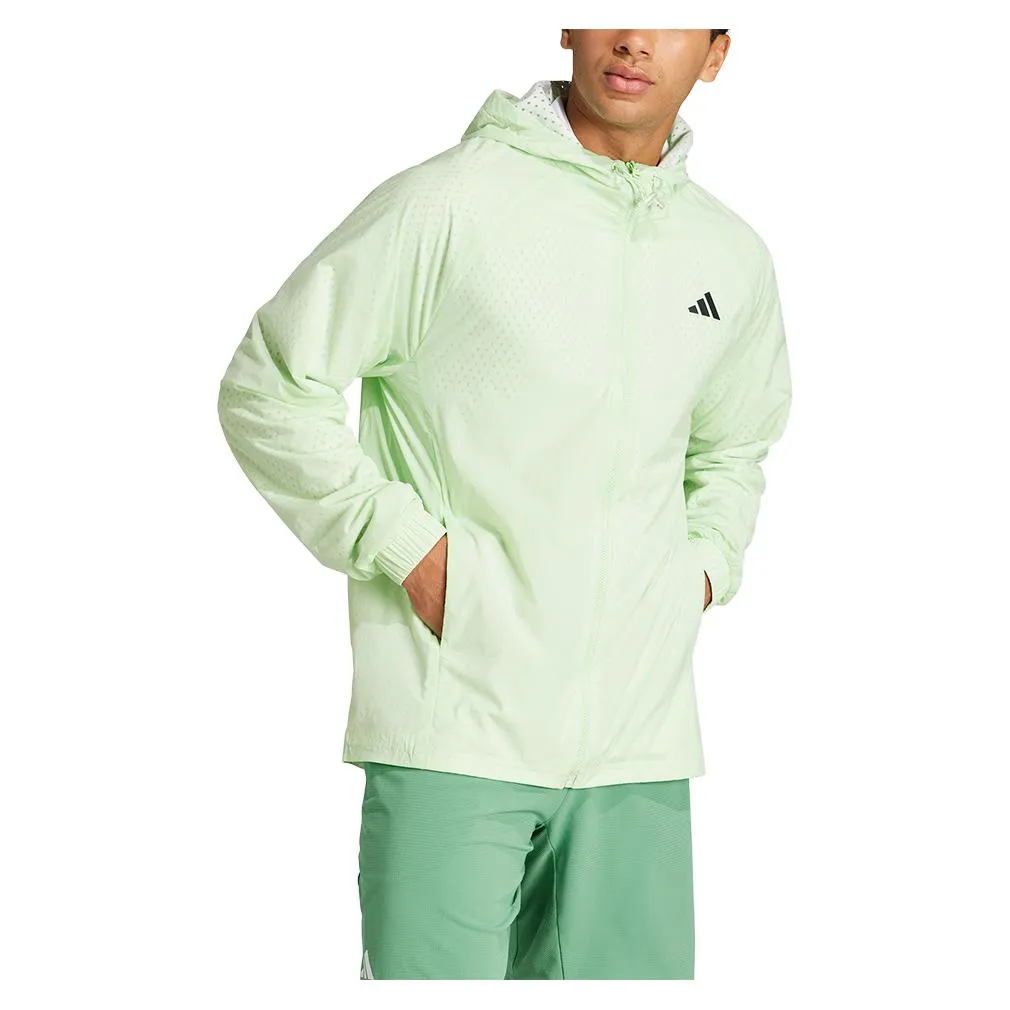 Men's Cover-Up Pro Tennis Jacket Semi Green Spark