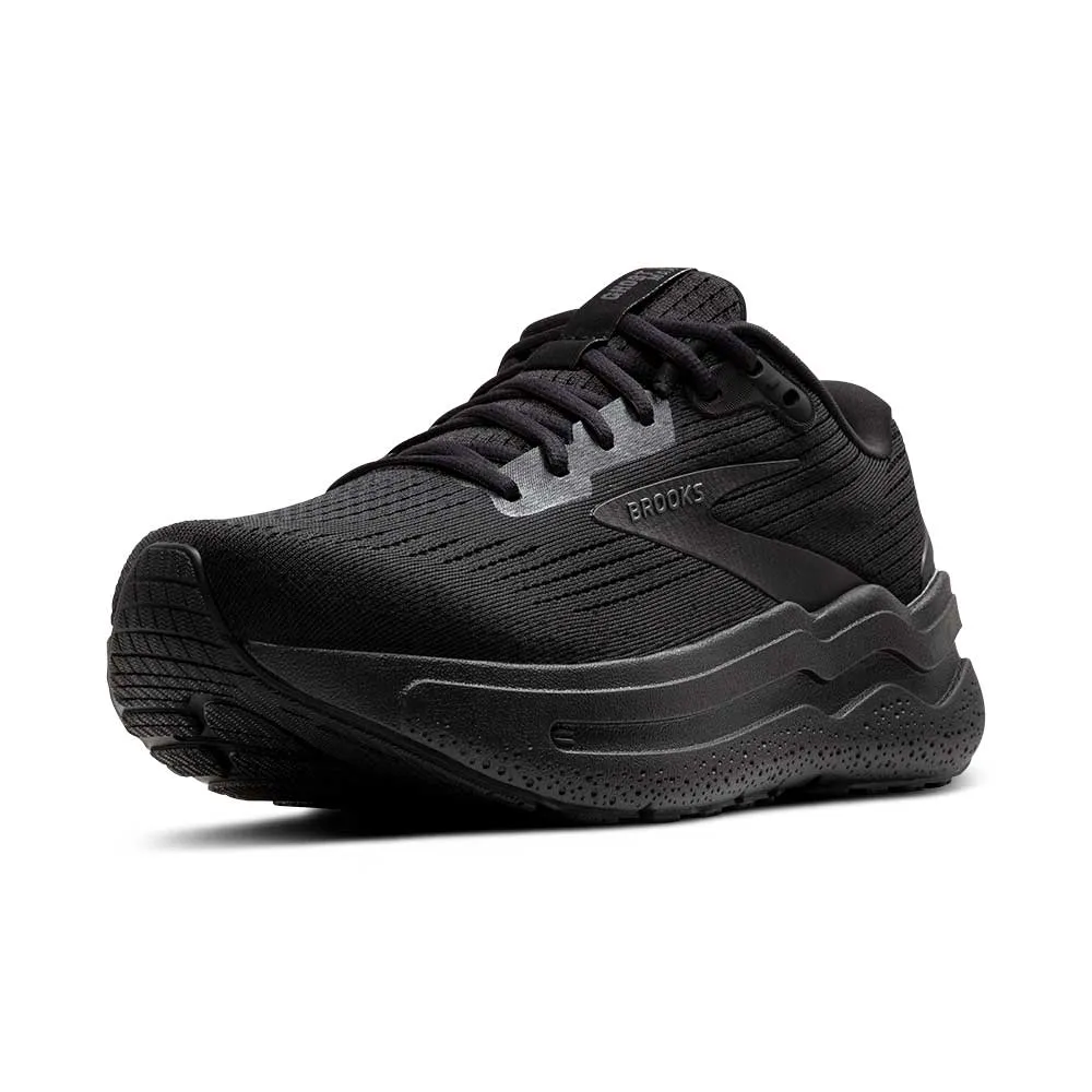 Men's Ghost Max 2 Running Shoe - Black/Black/Ebony - Wide (2E)