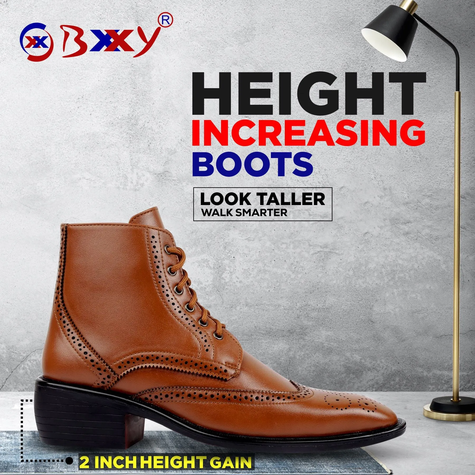 Men's Latest Comfortable Height Increasing Formal Office wear Boots