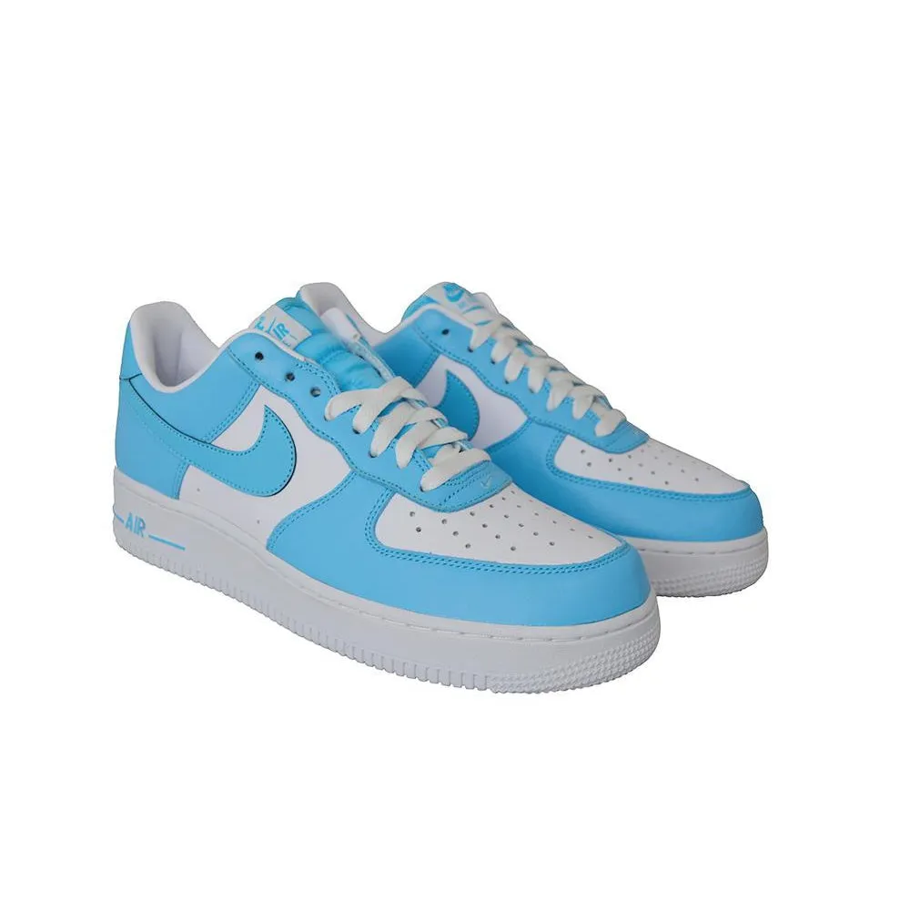 Mens Nike Air Force 1 Lo - AQ4134400 - Blue Gale White