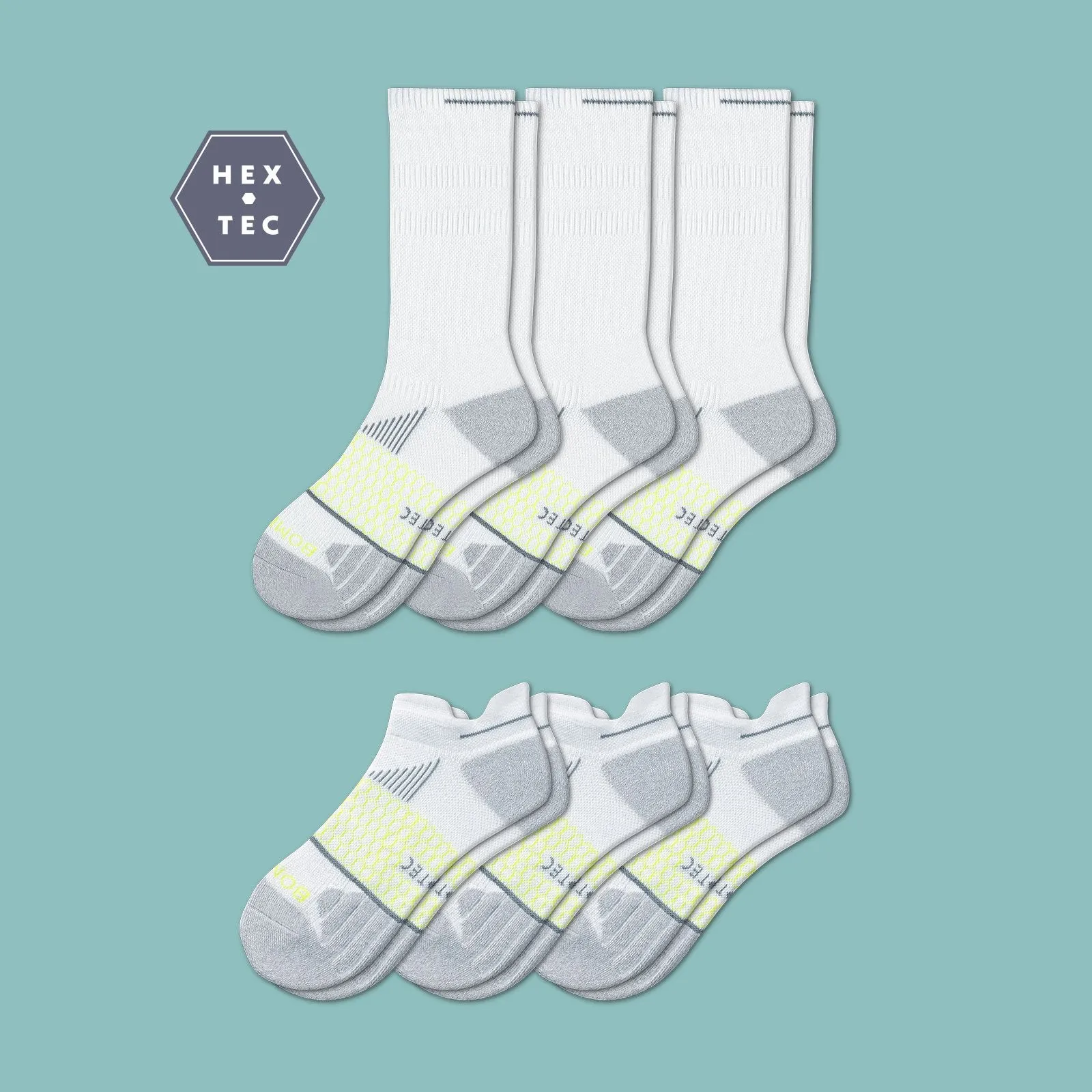 Men's Performance Tennis Calf & Ankle Sock 6-Pack