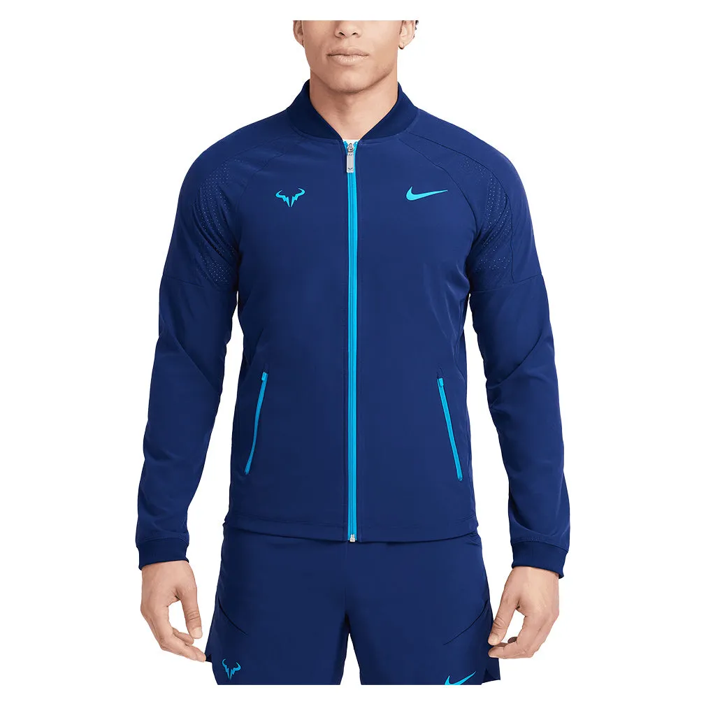 Men`s Rafa Dri-FIT Tennis Jacket Blue Void and Laser Blue