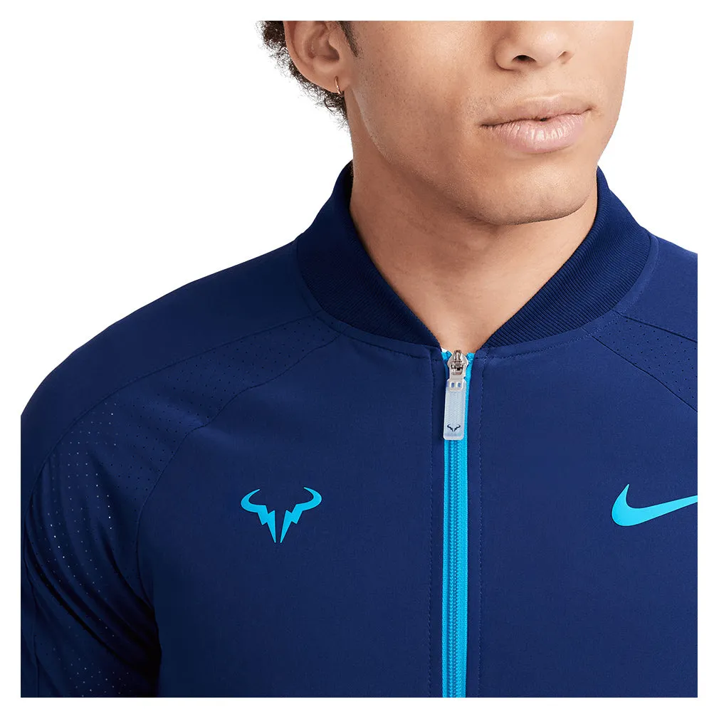 Men`s Rafa Dri-FIT Tennis Jacket Blue Void and Laser Blue