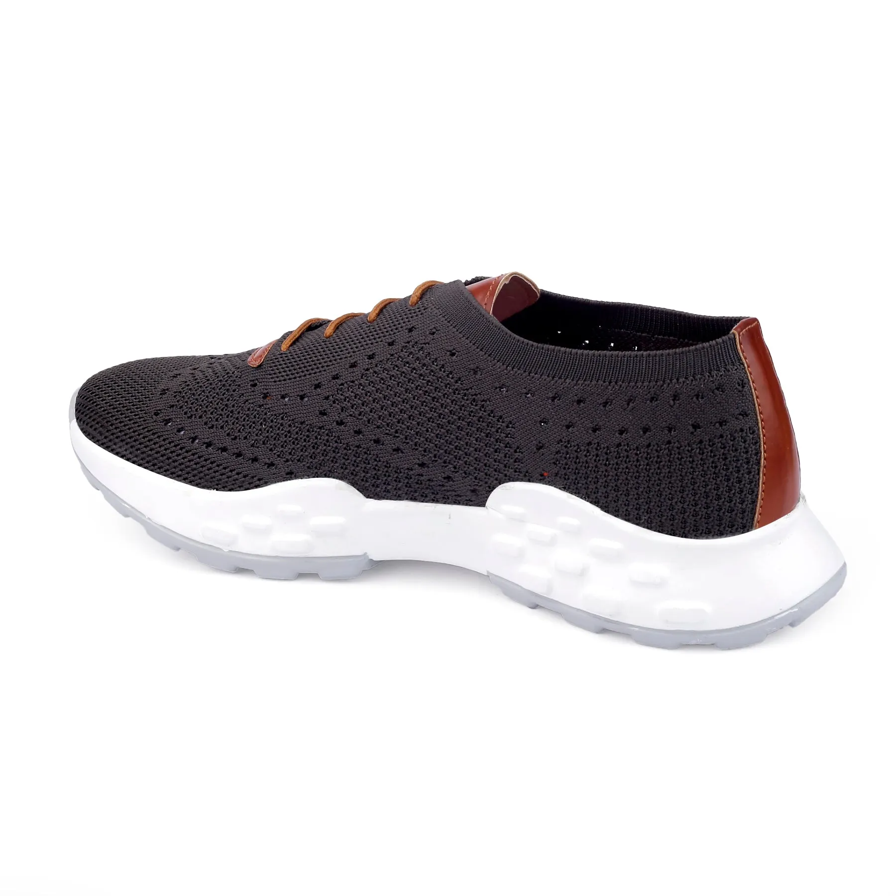 Men's Stylish Breathable Knitted Casual Sports Lace-Up Shoes