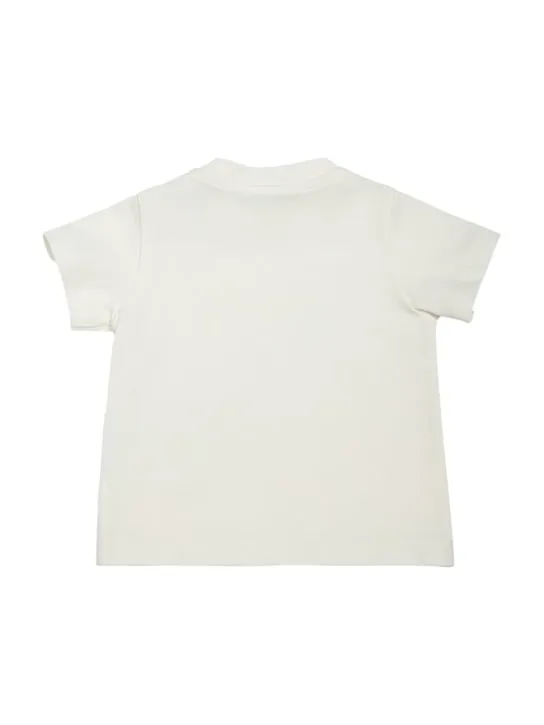 Moncler   Logo patch stretch cotton jersey t-shirt 