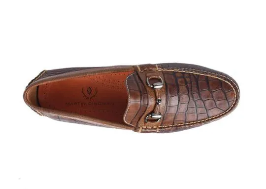 Monte Carlo Alligator-Grain Leather Horse Bit Loafer