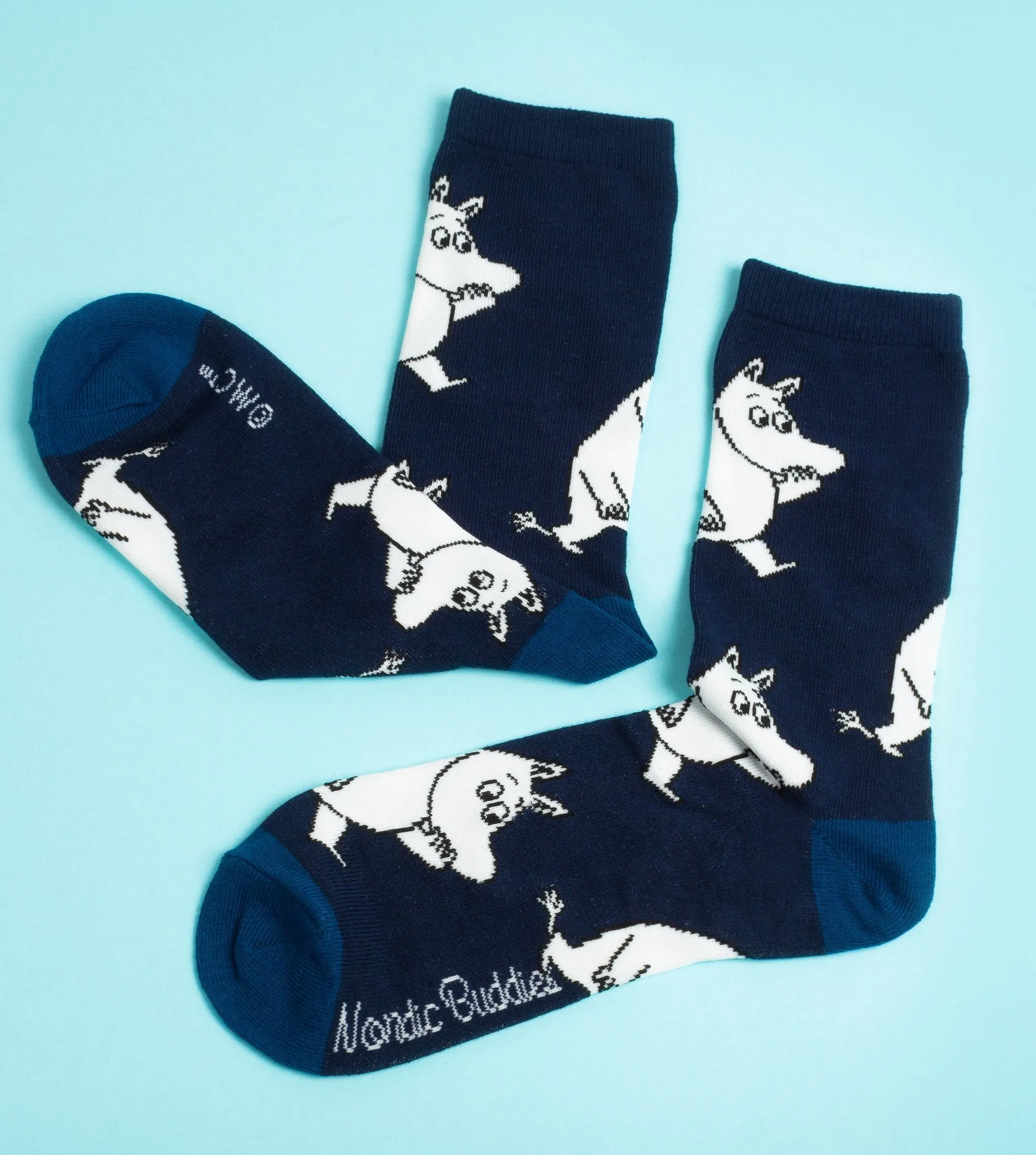 Moomintroll Wondering Men Socks - Blue