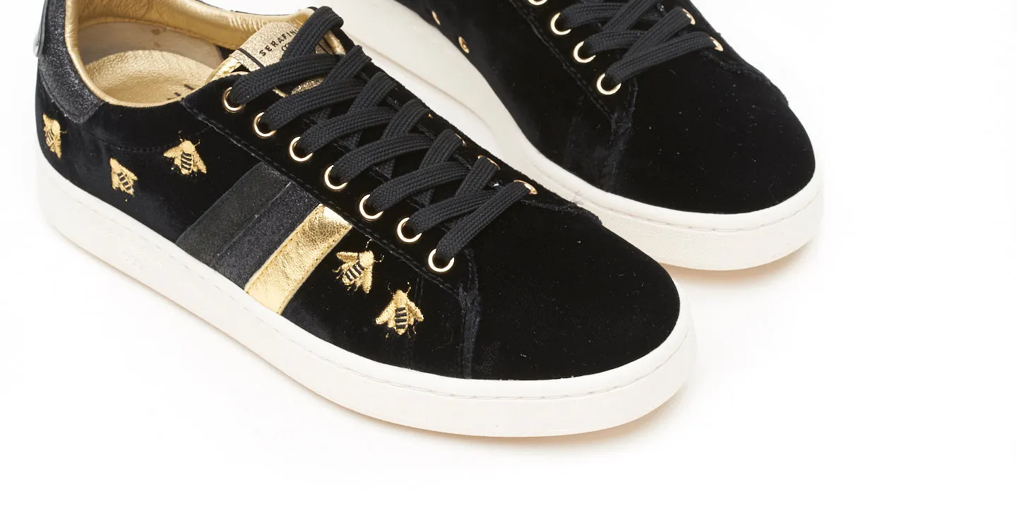 My Fashion Tribu x Serafini J.Connors Black & Bees Trainers