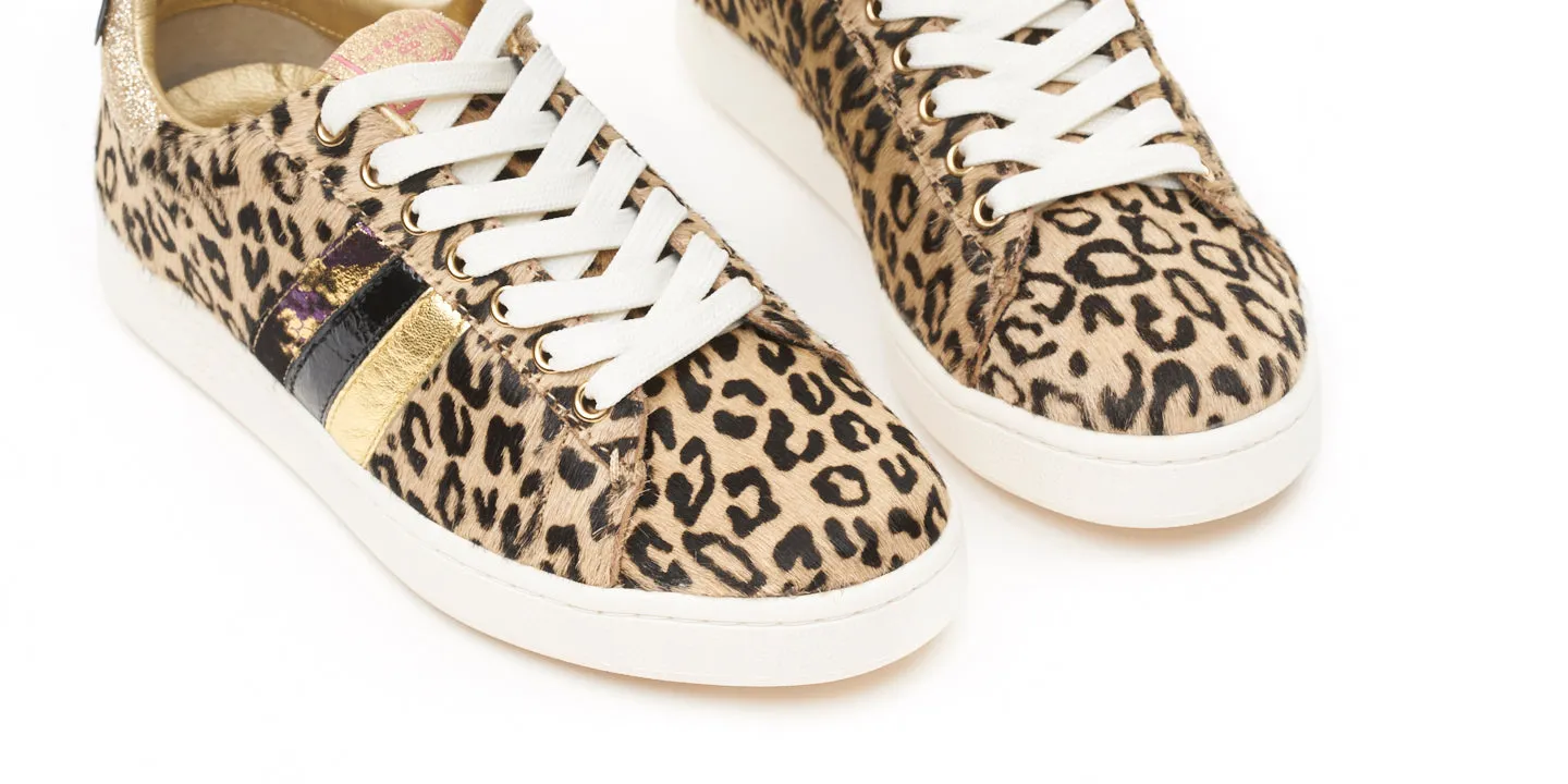 My Fashion Tribu x Serafini J.Connors Leopard Print Trainers