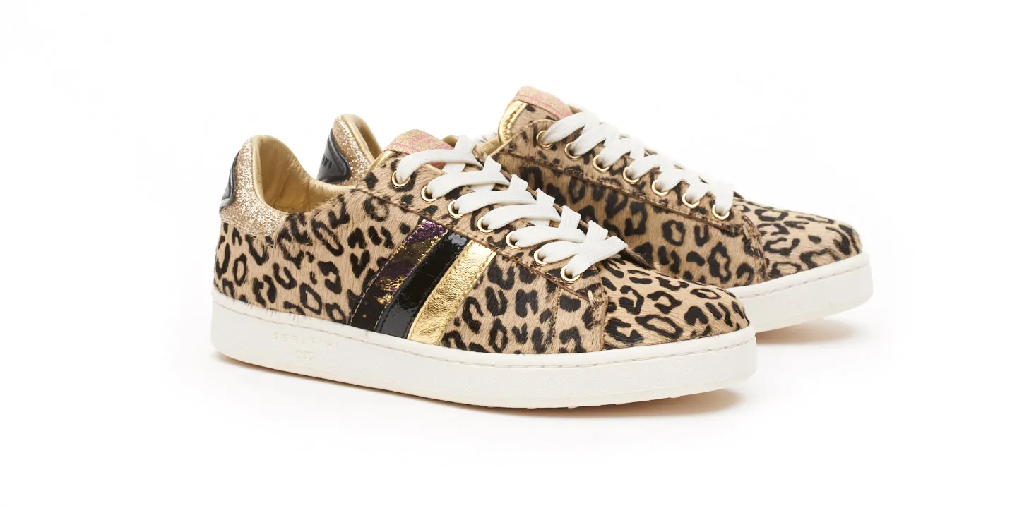 My Fashion Tribu x Serafini J.Connors Leopard Print Trainers