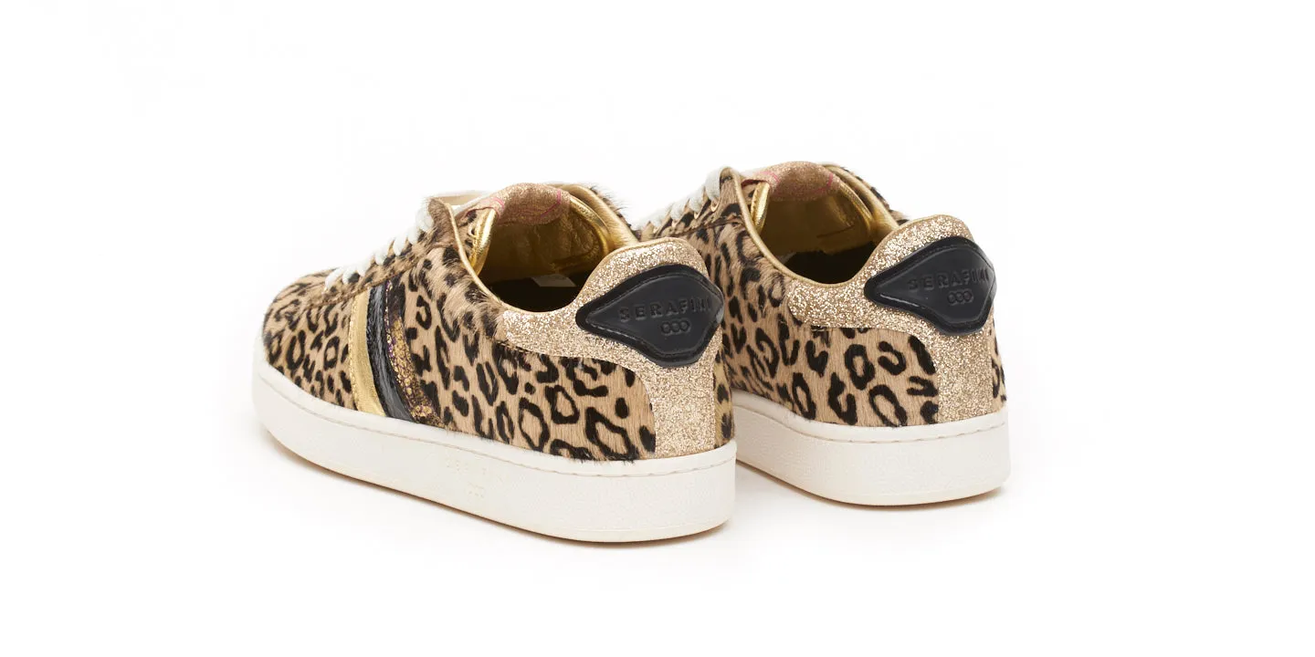 My Fashion Tribu x Serafini J.Connors Leopard Print Trainers