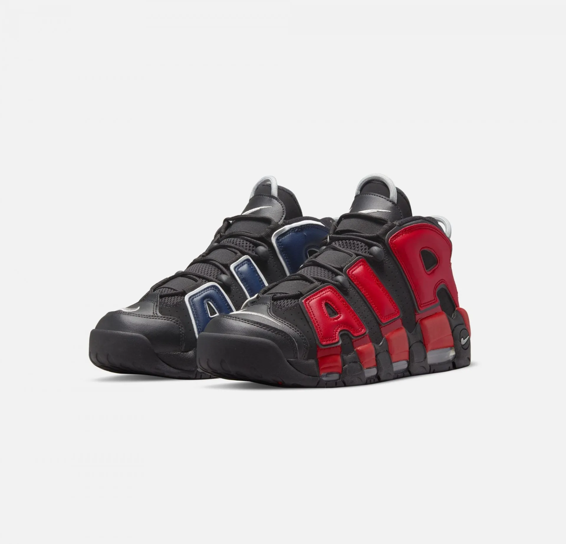 Nike | AIR MORE UPTEMPO '96 { BLACK / UNIVERSITY RED