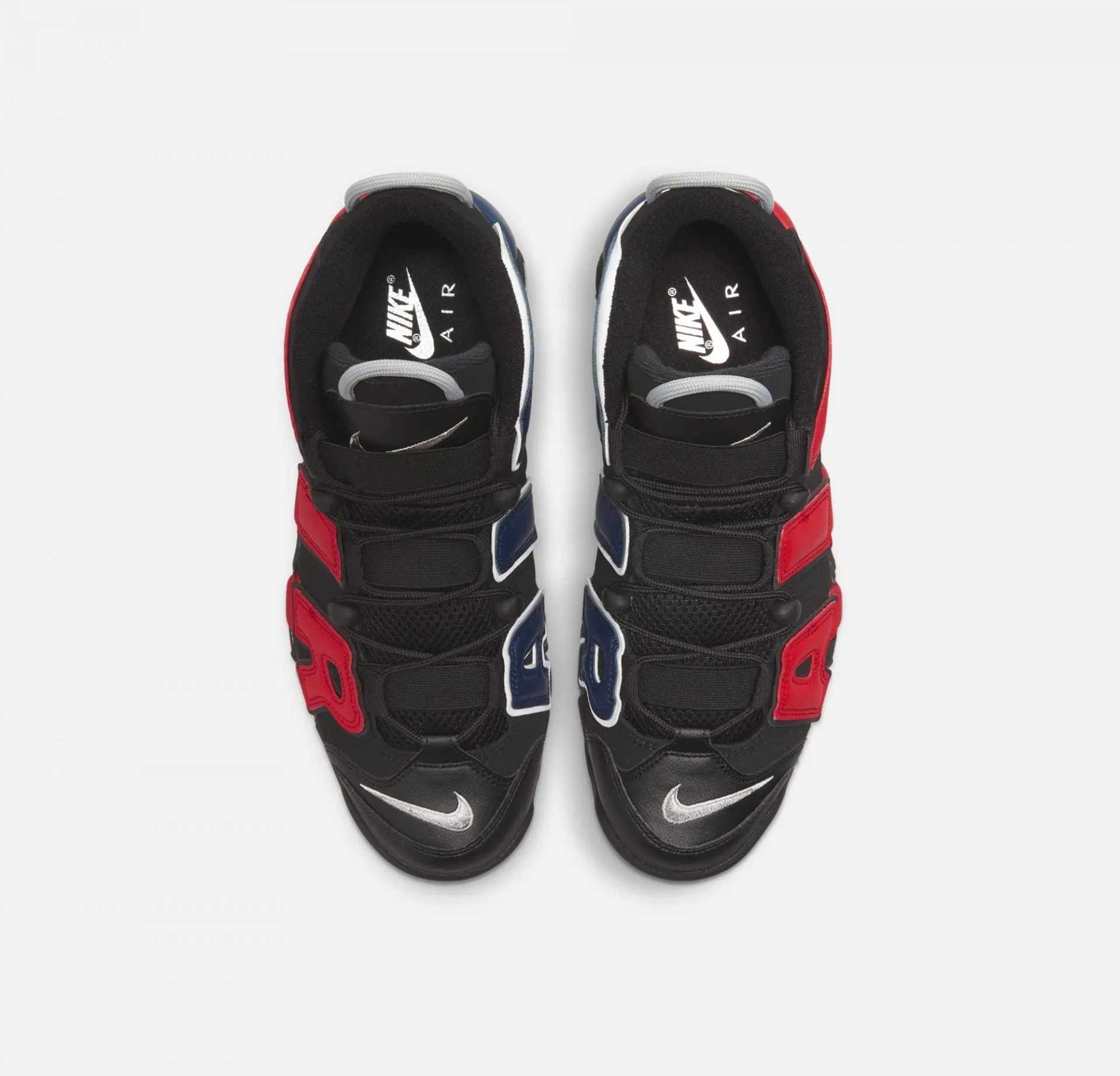 Nike | AIR MORE UPTEMPO '96 { BLACK / UNIVERSITY RED