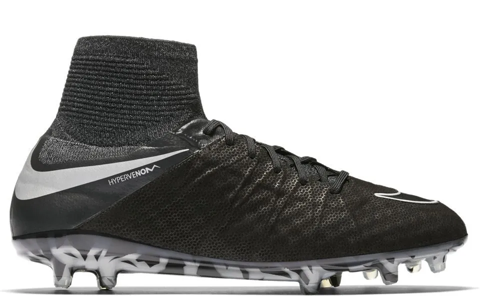 Nike Hypervenom Phantom II Tech Craft 2.0 FG Soccer Boots - Black/Metallic Silver