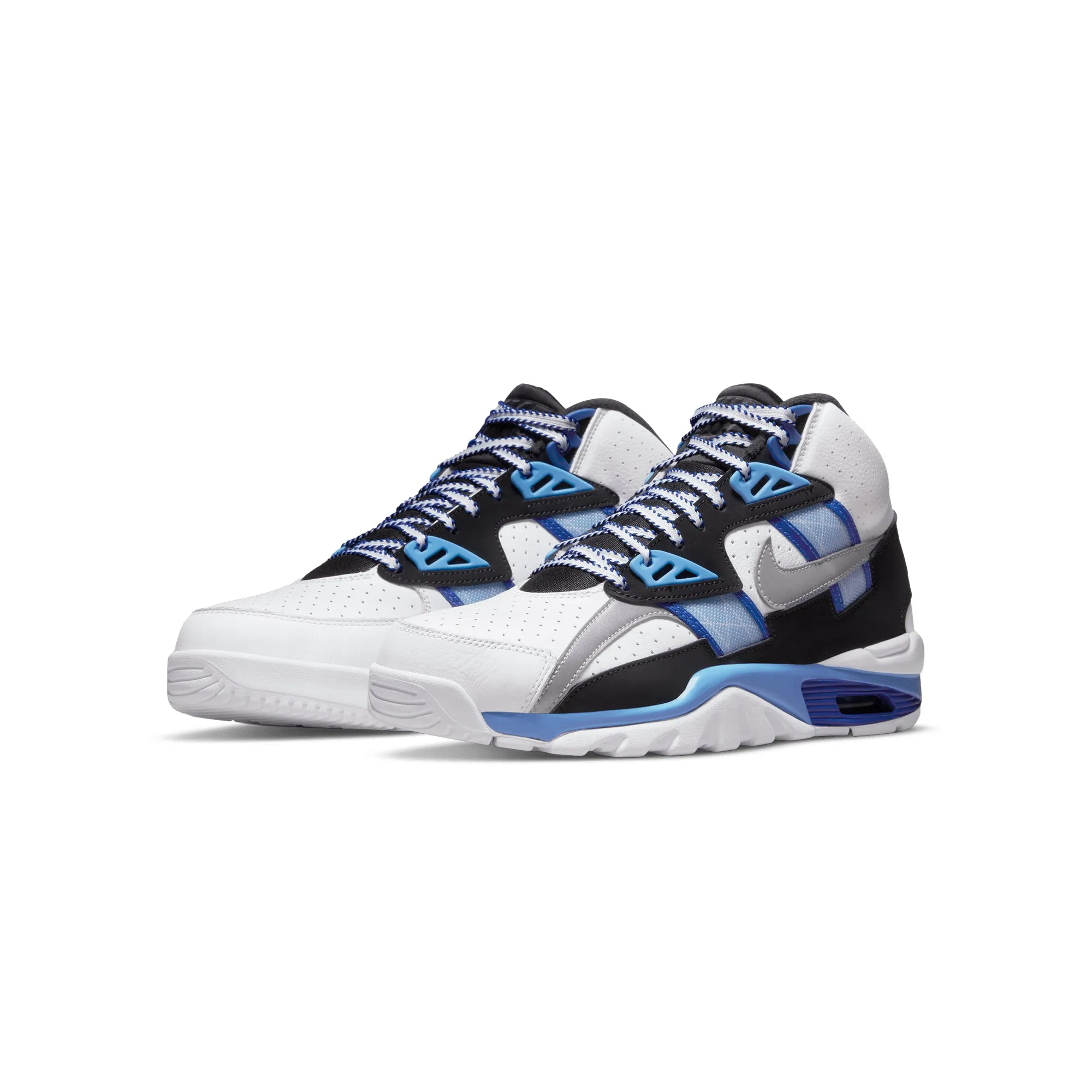 Nike Mens Air Trainer SC High Shoes White/Metallic Silver