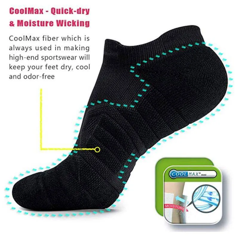 No Show Ankle-Hi Socks CoolMax Performance Socks for Women & Men