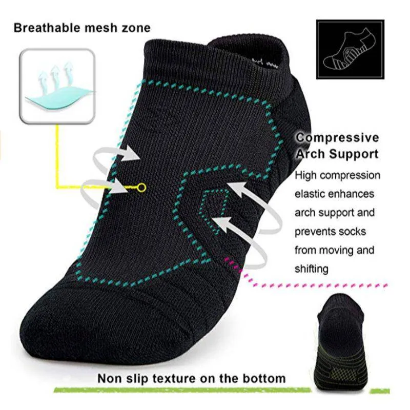 No Show Ankle-Hi Socks CoolMax Performance Socks for Women & Men