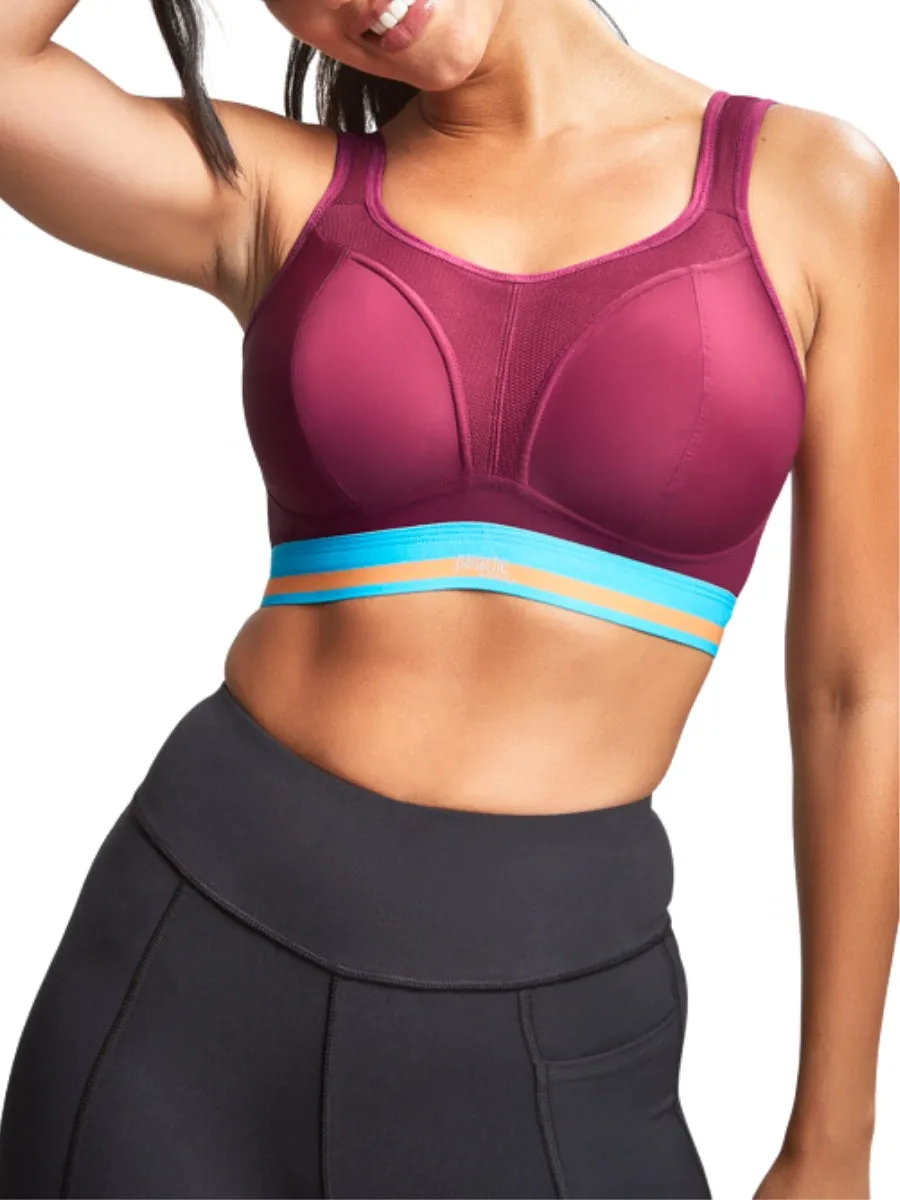 Non Wired Racerback Sports Bra - Cranberry