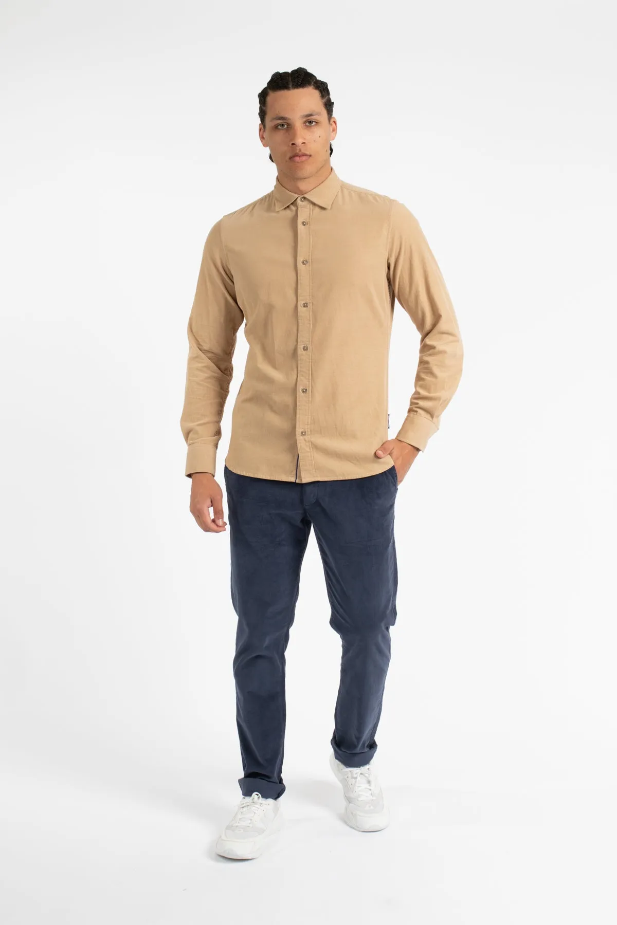 Oat Corduroy Cotton Shirt