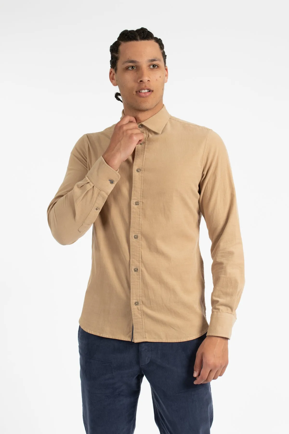 Oat Corduroy Cotton Shirt